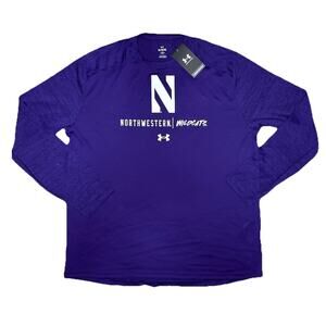 Northwestern Wildcats Men's Size - XL Under Armor Purple Performance Long Sleeve